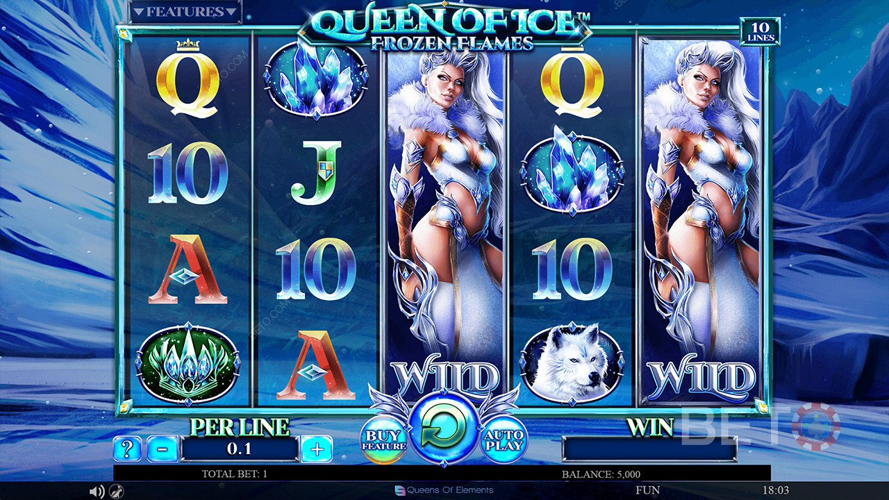 Queen of Ice Frozen Flames  Spil For sjov