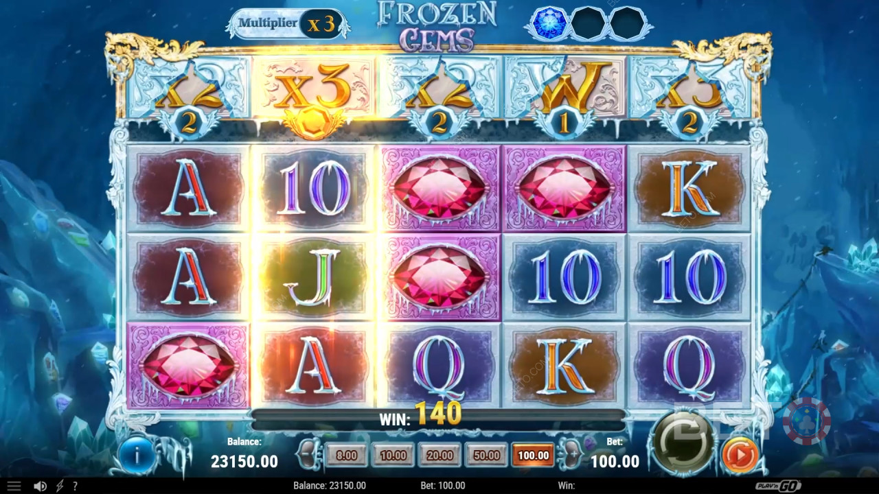 Anmeldelse af Frozen Gems hos BETO Slots
