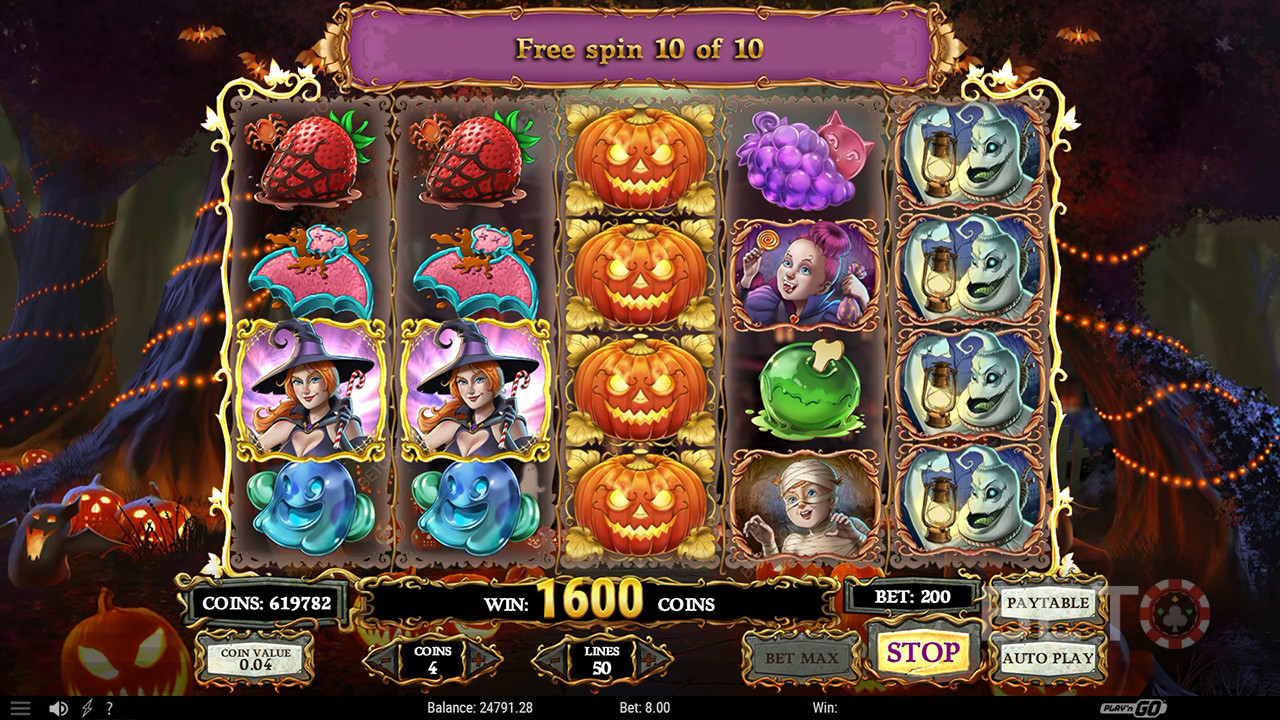 Uhyggelig Halloween hos BETO Spilleautomater