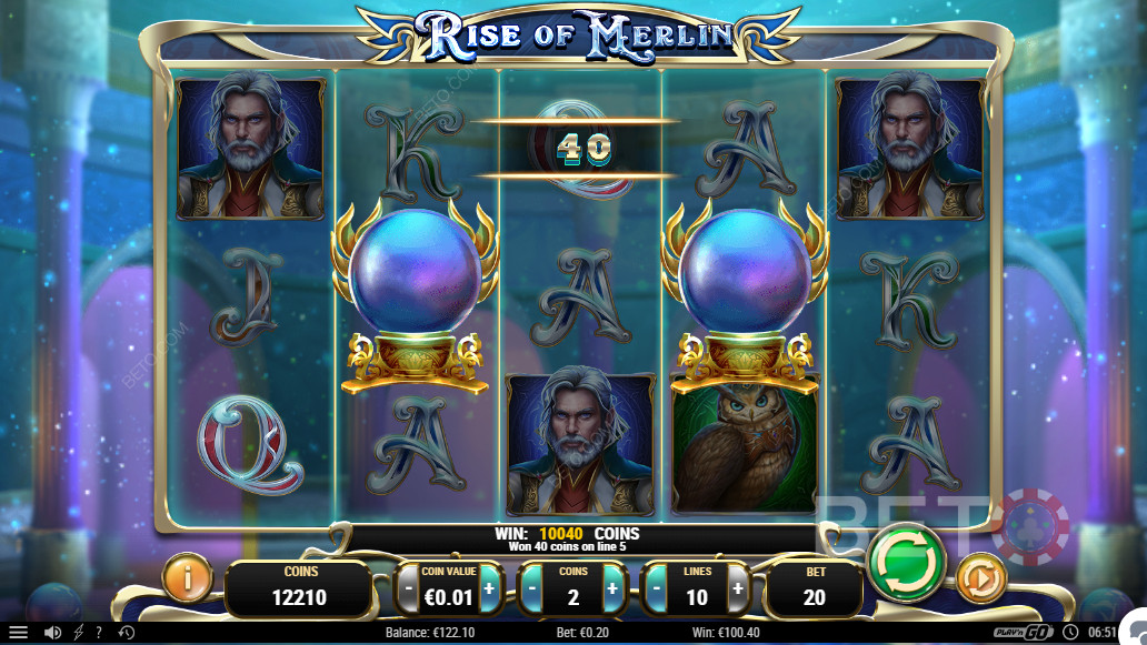 Vild gevinst med Wilds i Rise of Merlin