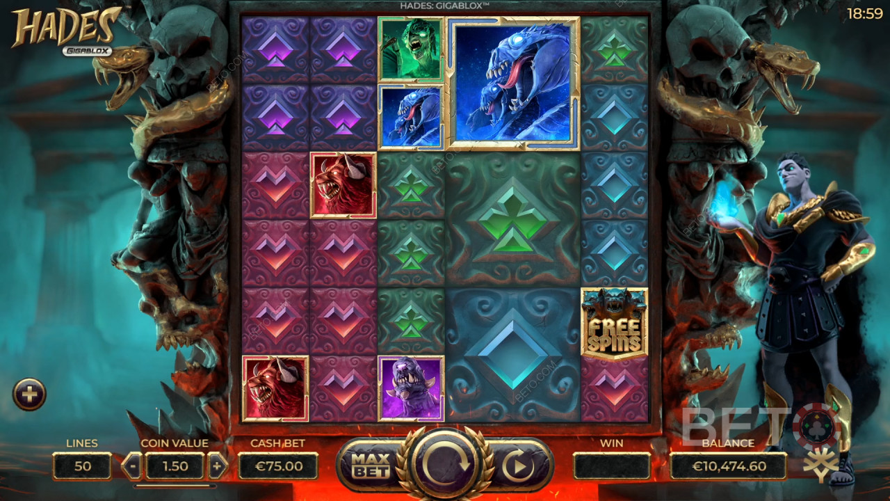 Anmeldelse af Hades Gigablox på BETO Slots