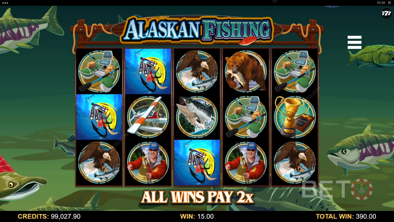 Sådan spiller du Microgamings Alaskan Fishing