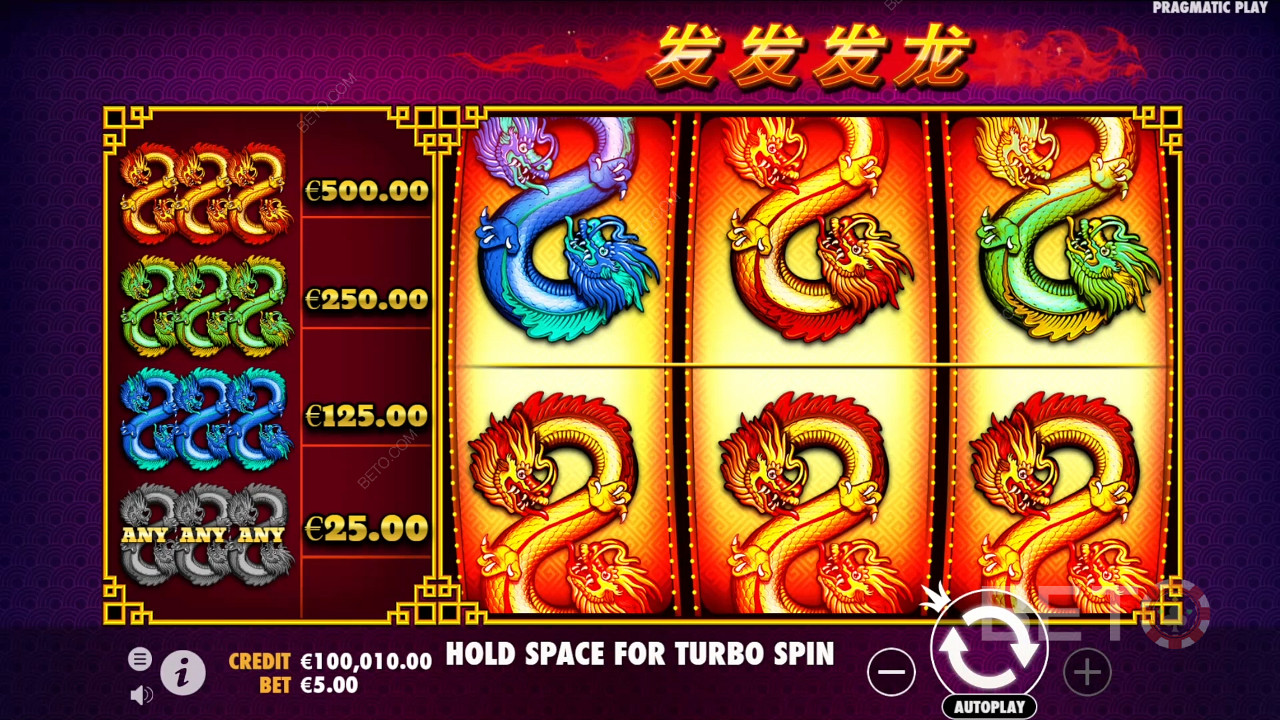 Vind 100x Din Indsats i 888 Dragons Spilleautomat!