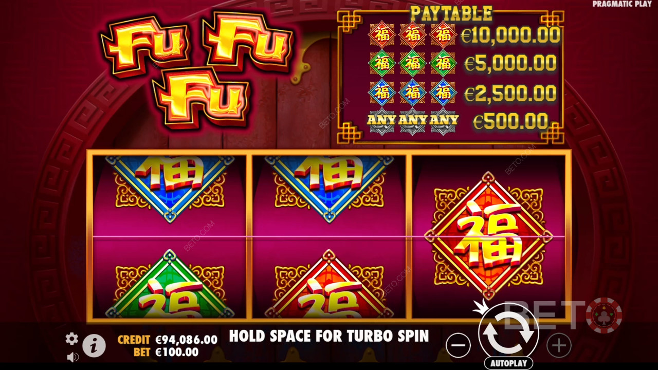 Sådan spiller du Fu Fu Fu fra Pragmatic Play