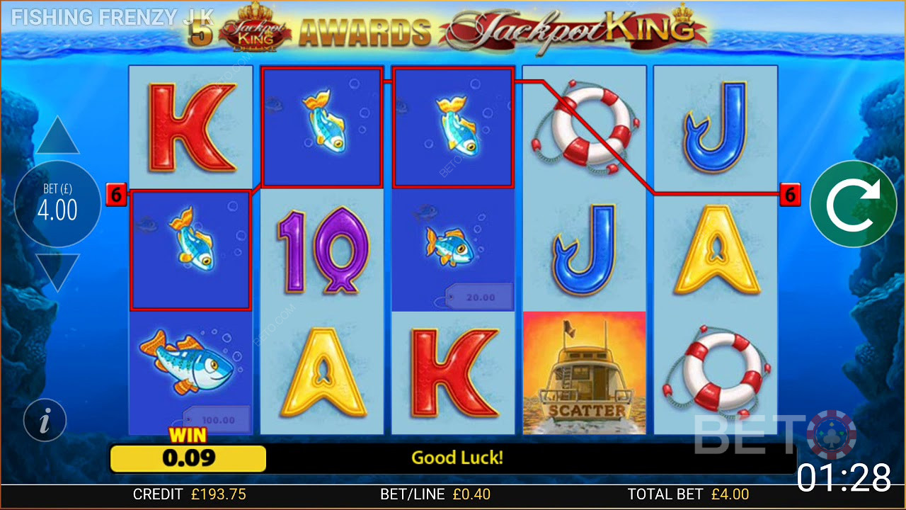 Fiskefeber med Jackpot King-gevinst