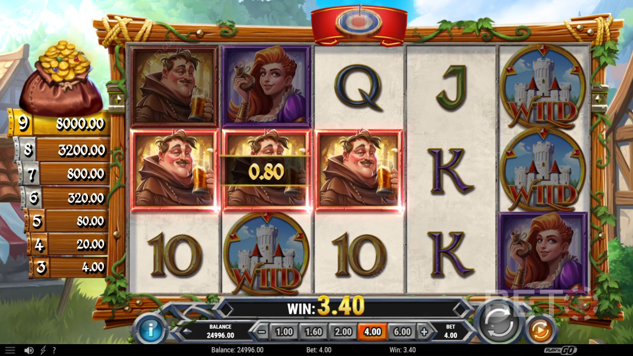 Vind 6.500 gange din indsats i Sherwood Gold-spilleautomaten!