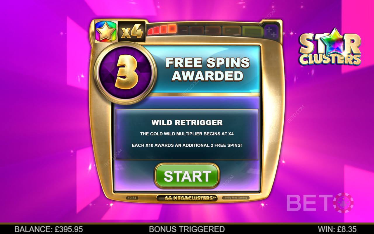 Udløs Gratis Spins-funktionen for større gevinster