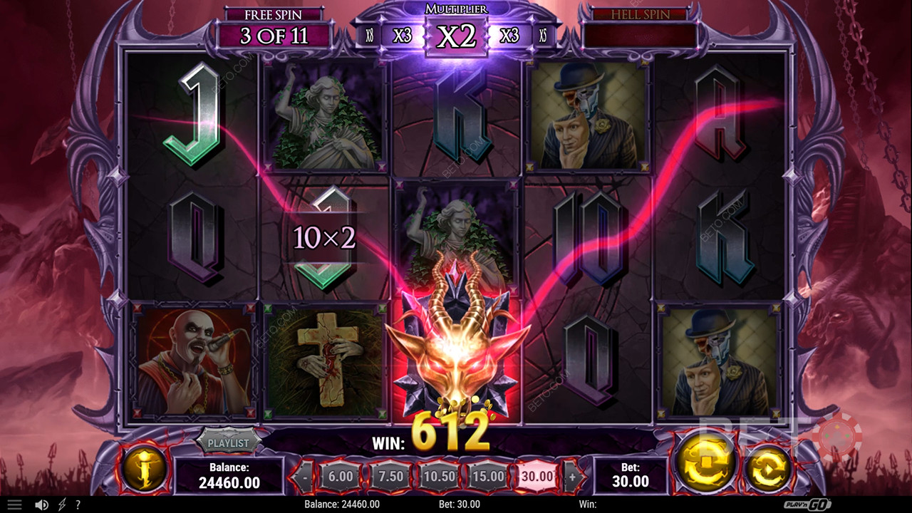 Vind 5.000 gange din indsats i Demon spilleautomaten!
