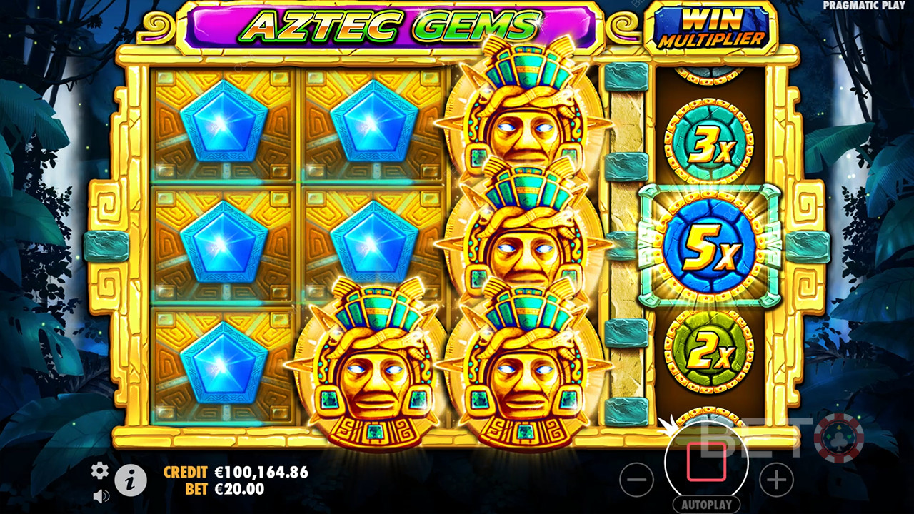 Anmeldelse af Aztec Gems hos BETO Slots