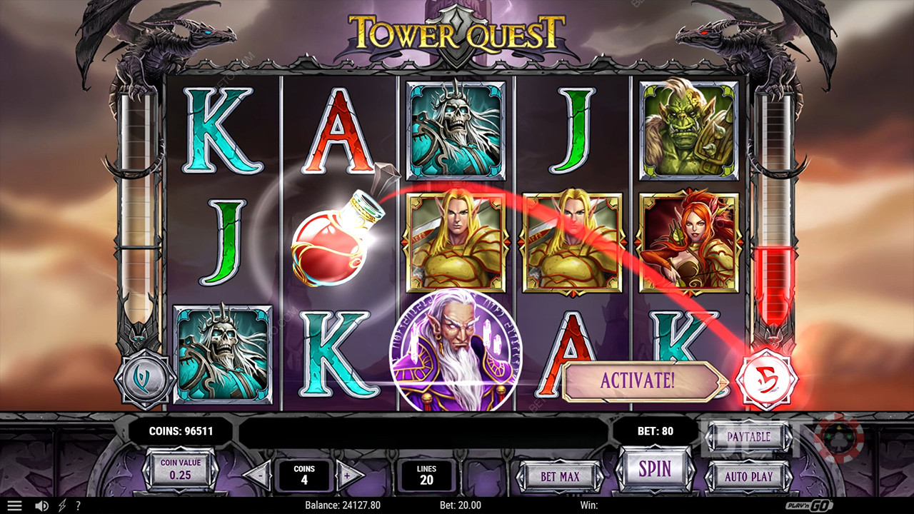 Tower Quest anmeldelse fra BETO Slots