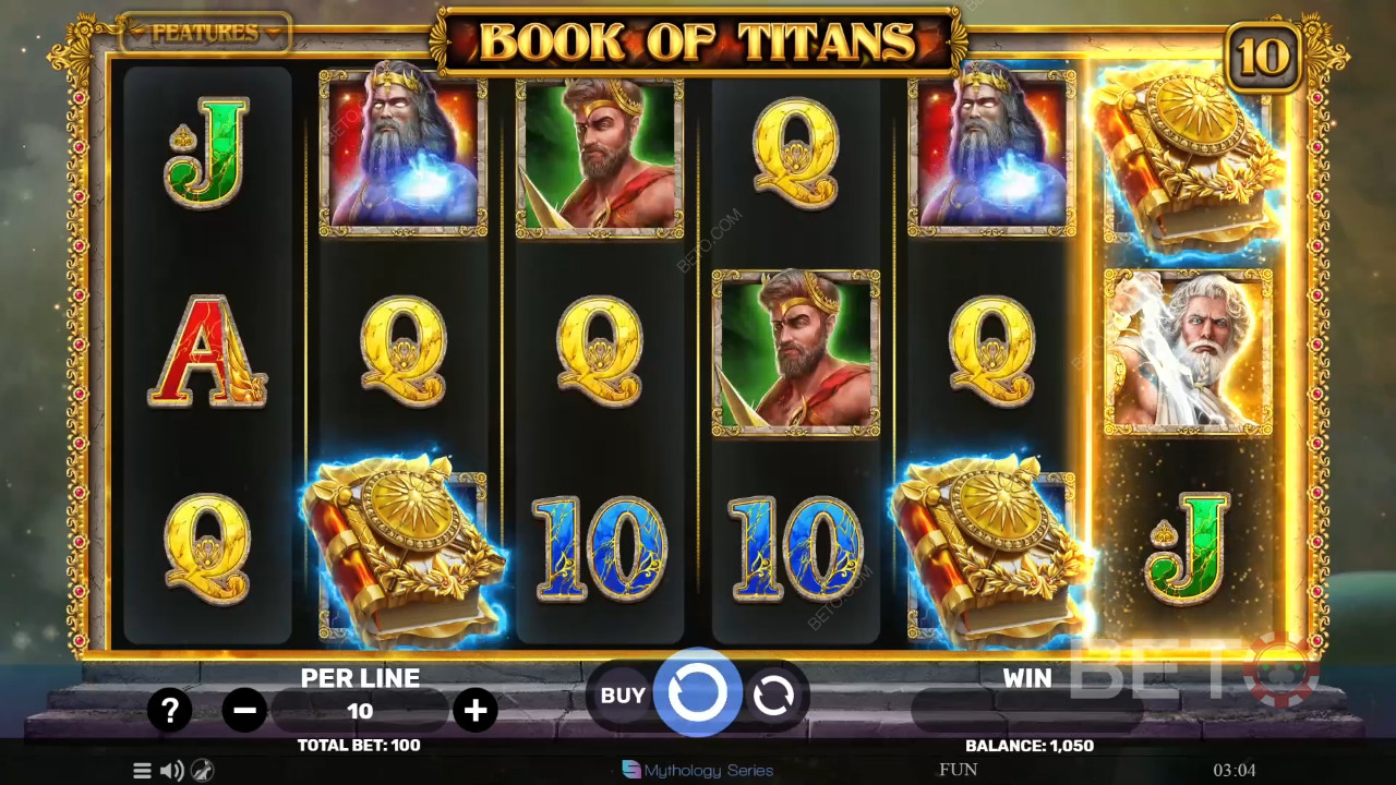 Sådan spiller du Book of Titans fra Spinomenal