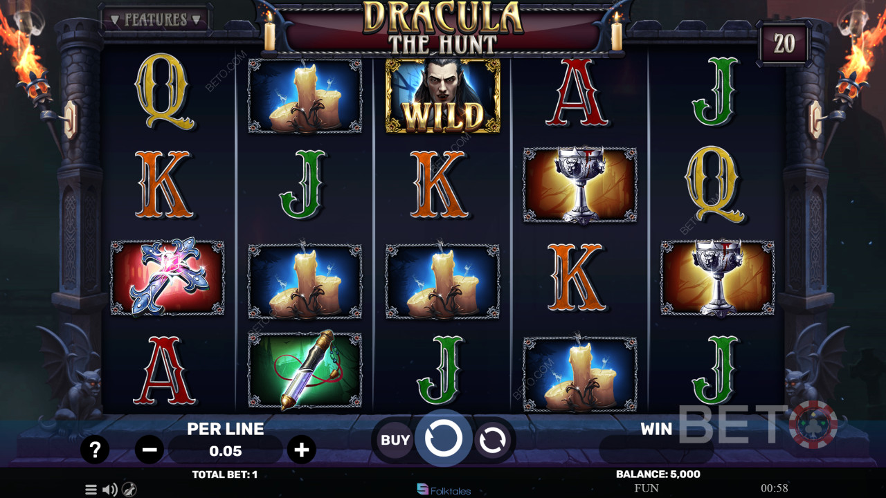 Sådan spiller du Dracula The Hunt fra Spinomenal