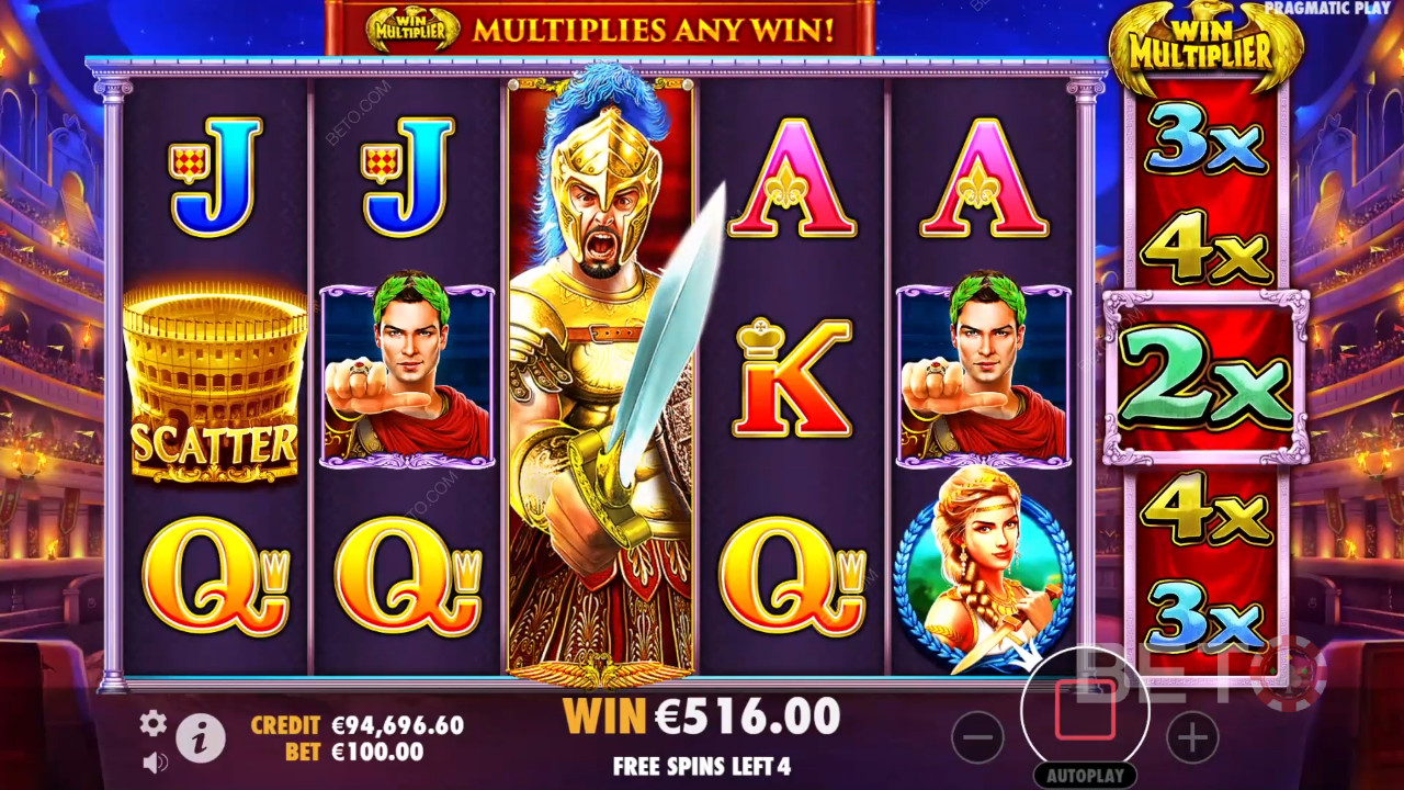 Vilde Gladiatorer: Anmeldelse fra BETO Slots