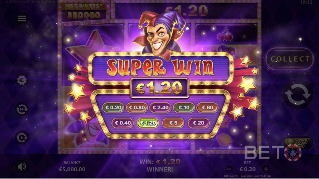 Kæmpe Gevinster i Super Joker Megaways