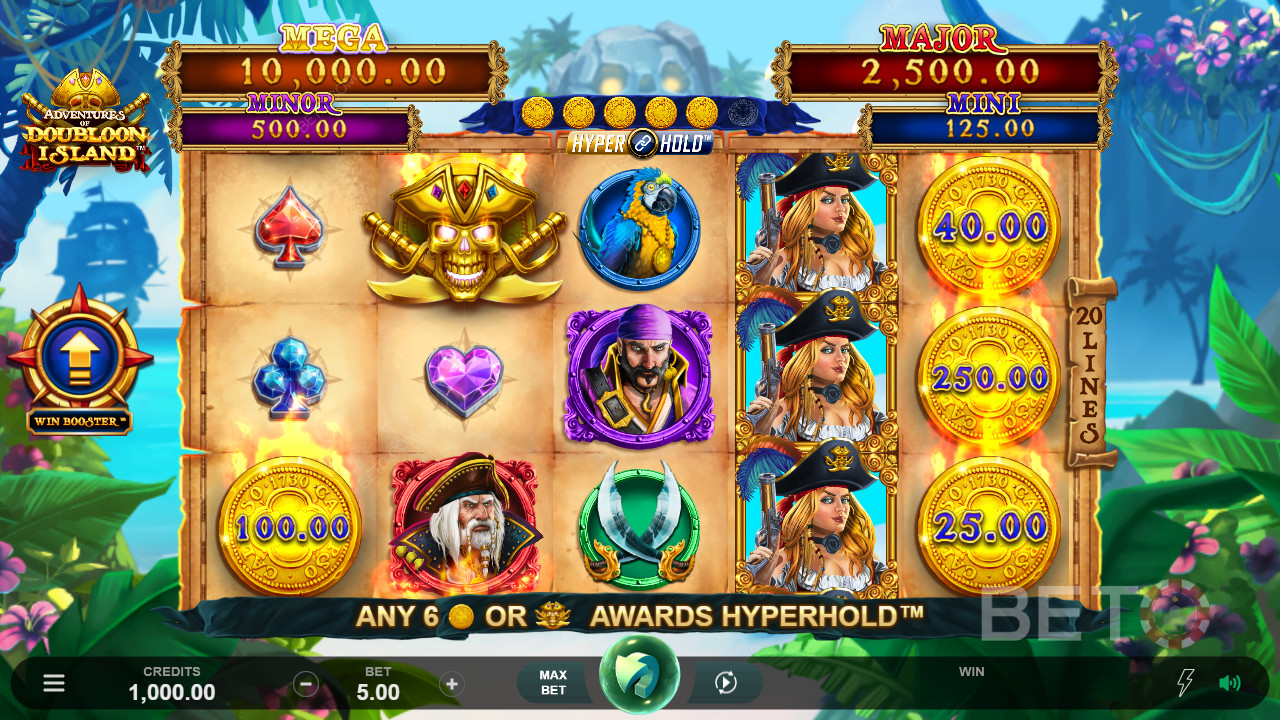 Forskellige Premium og Specielle Symboler i Doubloon Island Eventyret