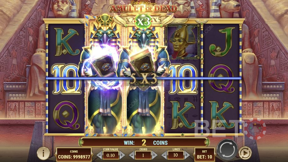 To Fuldt Udvidede Thoth Wilds i Rich Wilde og De Dødes Amulet