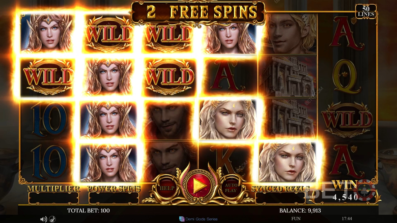 Anmeldelse af Demi Gods IV på BETO Slots