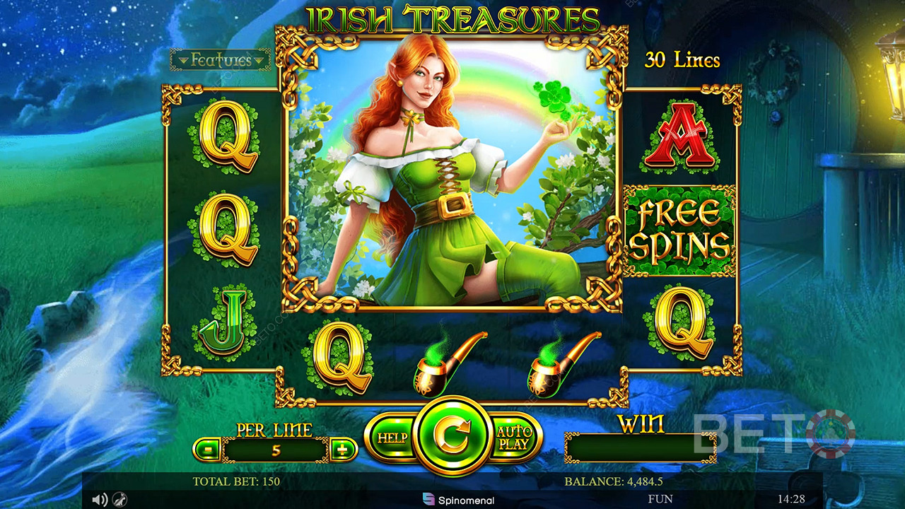 Irish Treasures (Spinomenal) Spil For sjov