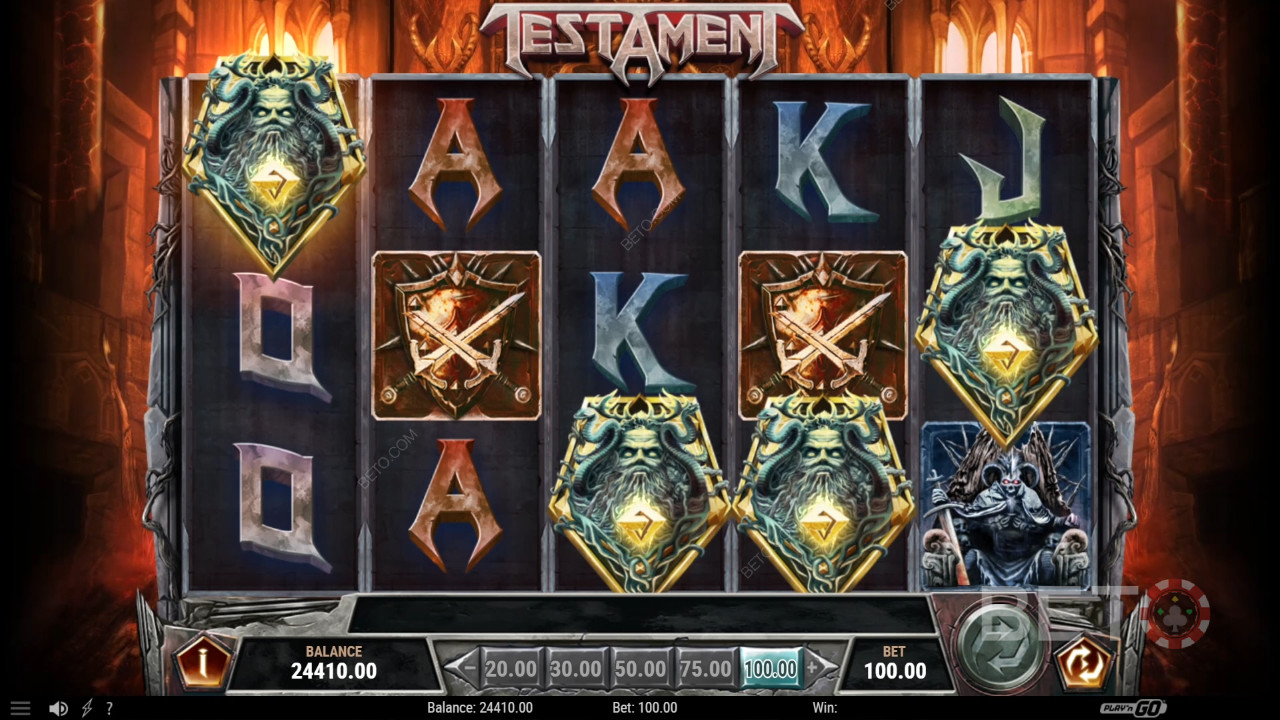 Testament anmeldelse fra BETO Spilleautomater
