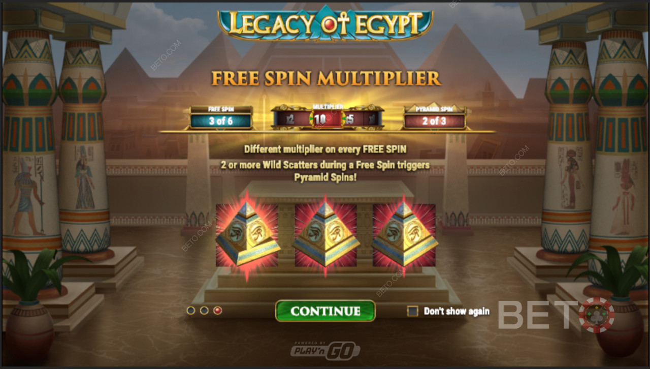 Vind gratis spin-multiplikatorer i Legacy Of Egypt