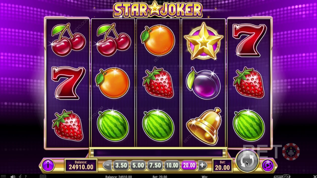 Funklende symboler i Star Joker