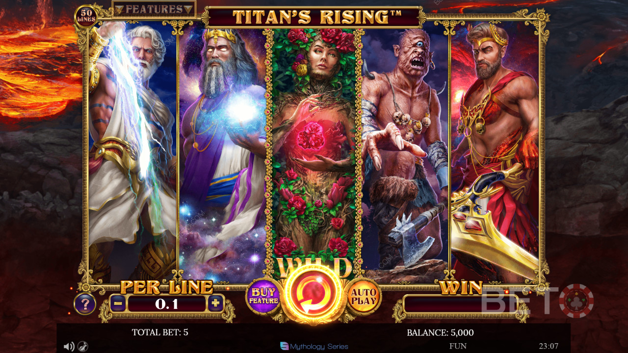 Titans Rising: Anmeldelse fra BETO Slots