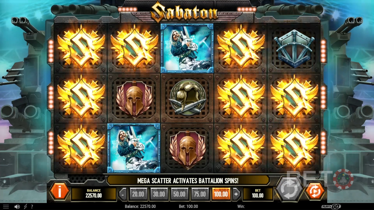 Anmeldelse af Sabaton på BETO Spilleautomater