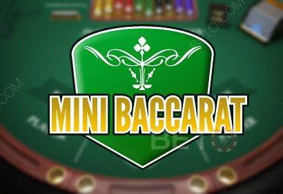 mini baccarat er en version af spillet man ser tit.