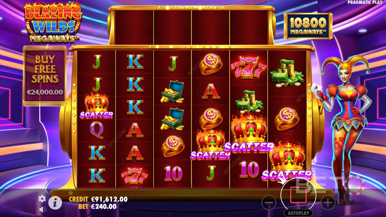 Flammende Wilds Megaways Anmeldelse fra BETO Slots