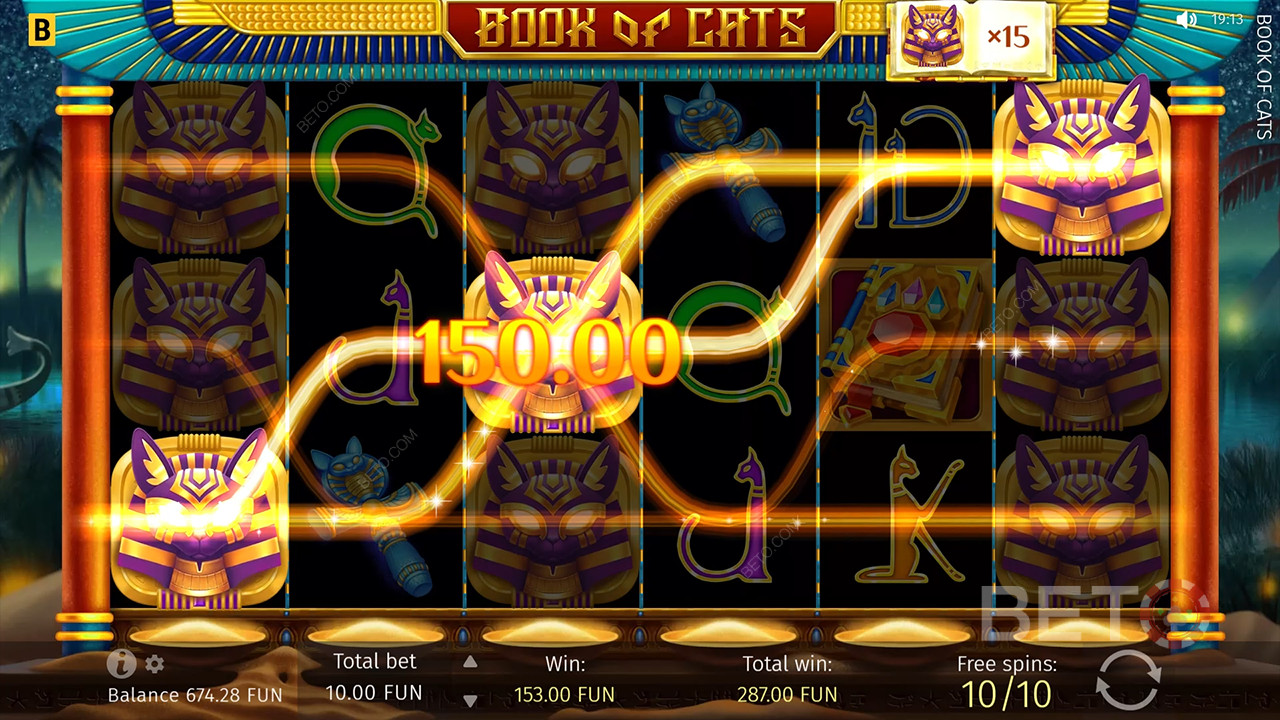 Anmeldelse af Book Of Cats hos BETO Slots