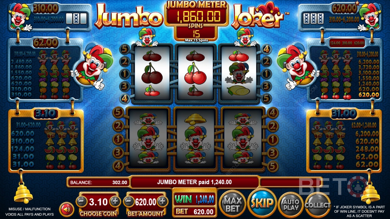 Jumbo Joker anmeldelse fra BETO Slots