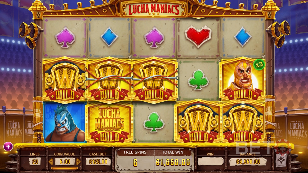 Lucha Maniacs anmeldelse fra BETO Slots