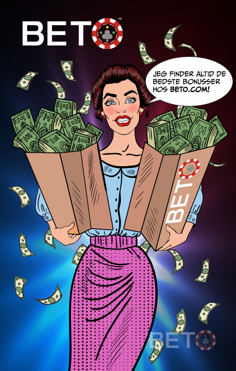 Casino velkomstbonus og bonus uden indbetaling findes altid hos BETO.com.