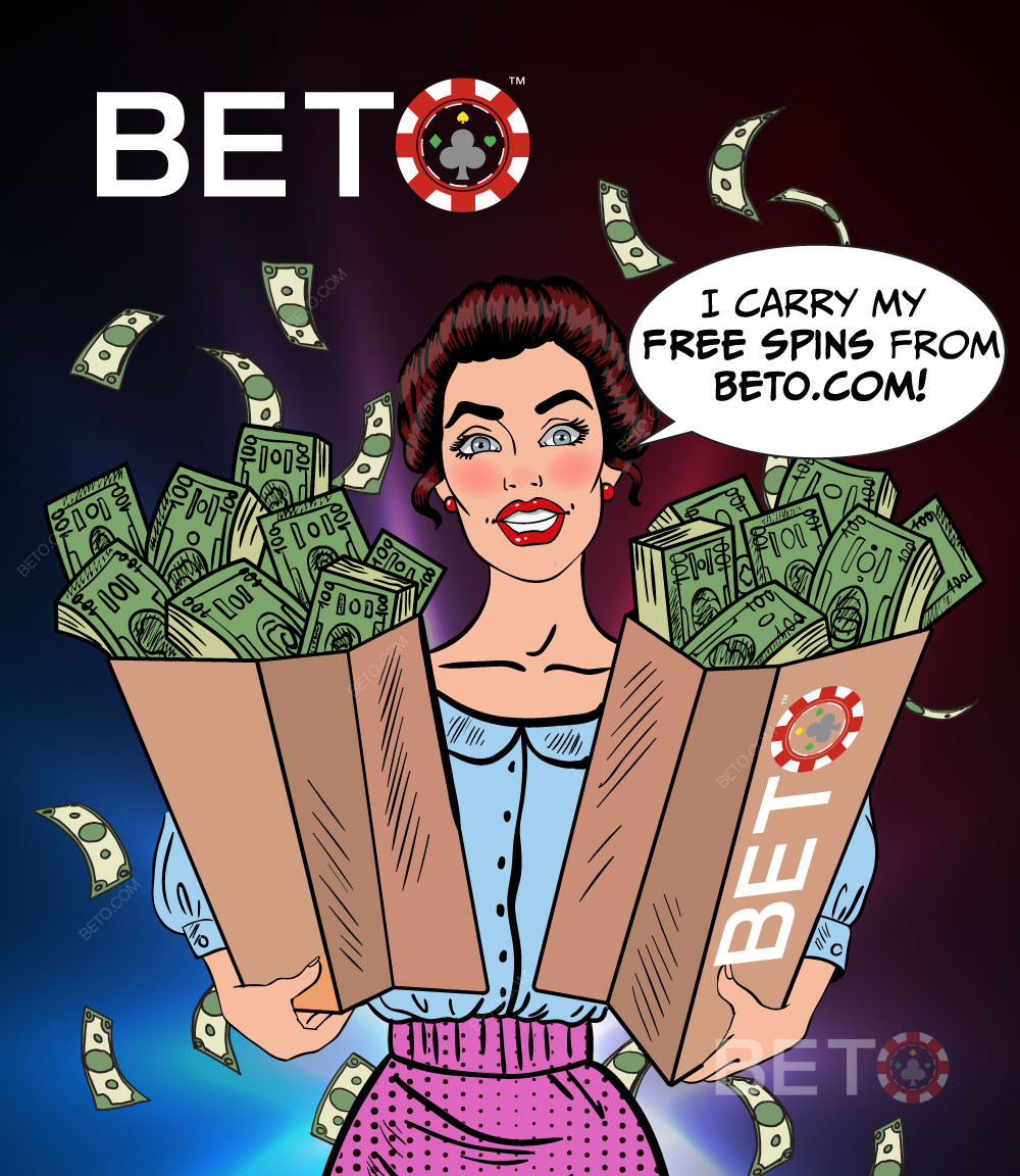 Få lukrative gratis spins-bonusser hos BETO.com