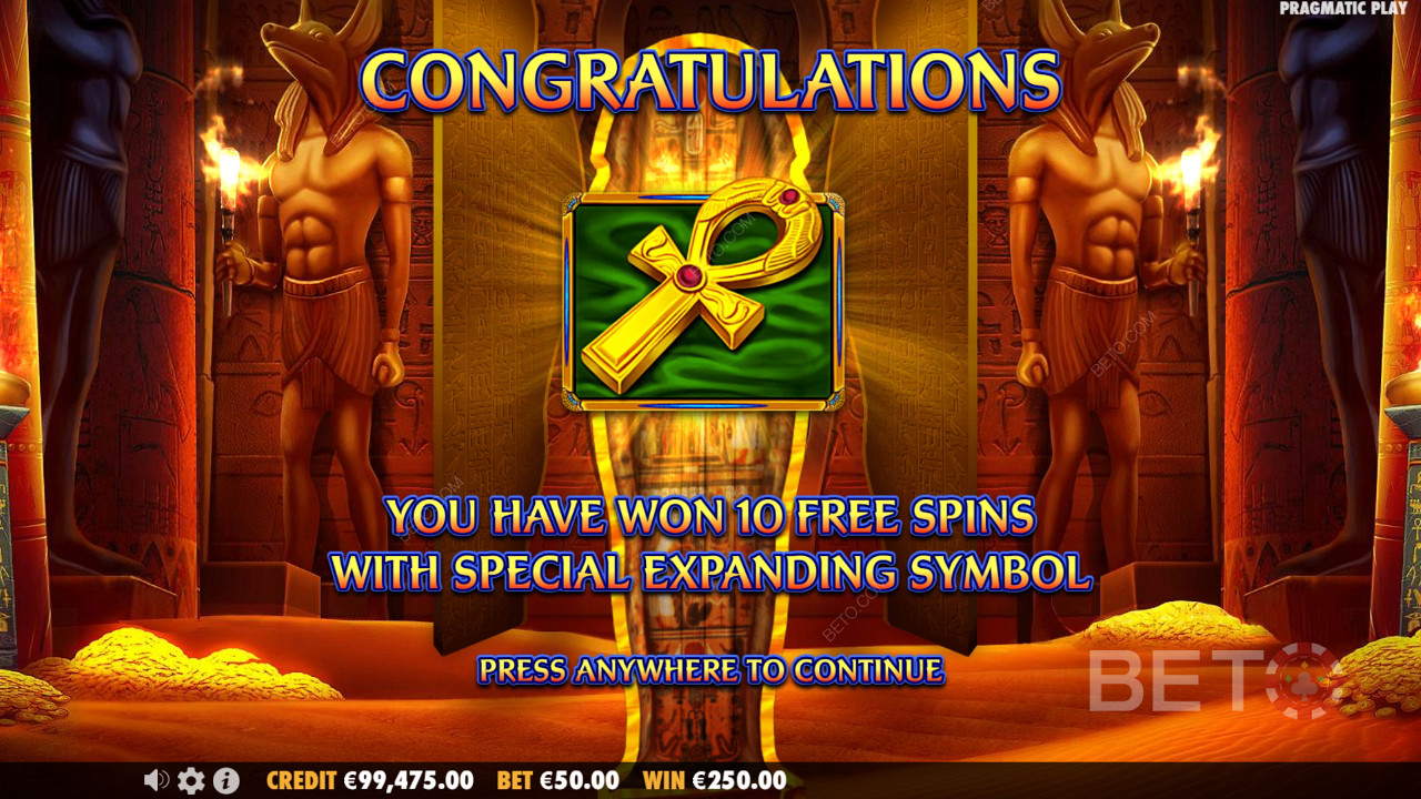 Vind 5.000x Din Indsats i Ancient Egypt Classic Spilleautomat Online!