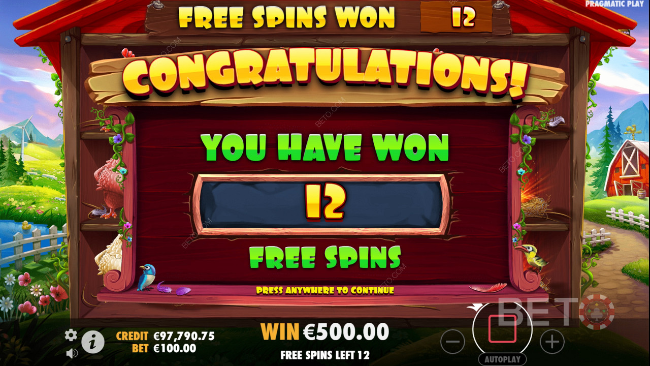 Vind 6.750 gange din indsats i Tweety House-spilleautomaten!