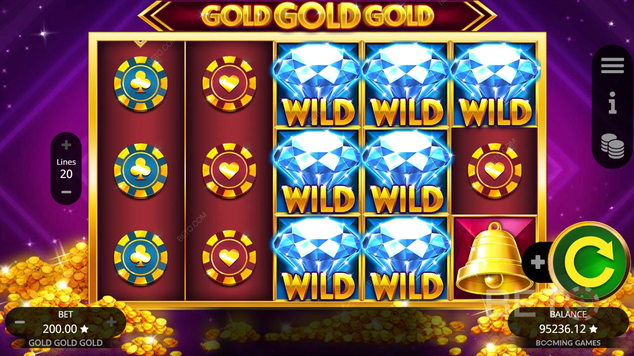 Sådan spiller du Gold Gold Gold fra Booming Games