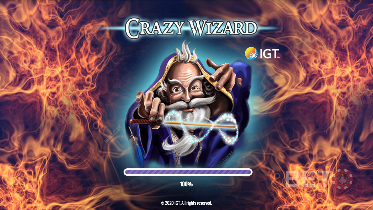 Kom med ind i en magisk verden af trolddom og troldmænd - Crazy Wizard en spillemaskine fra IGT