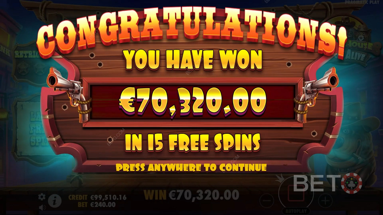 Vind 10.000 gange din indsats i The Dog House Dog or Alive spilleautomat!