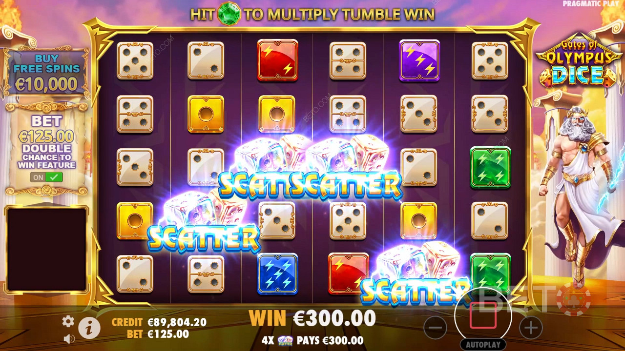 Anmeldelse af Gates of Olympus Dice hos BETO Slots