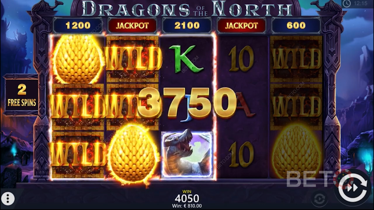 Stor gevinst i Dragons of the North spilleautomat