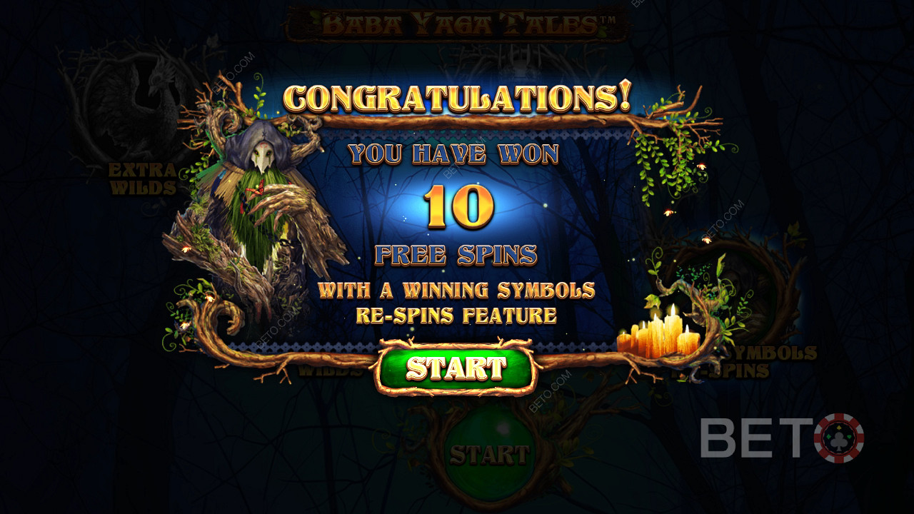 Vind 1.000 gange din indsats i Baba Yaga Tales-automaten!