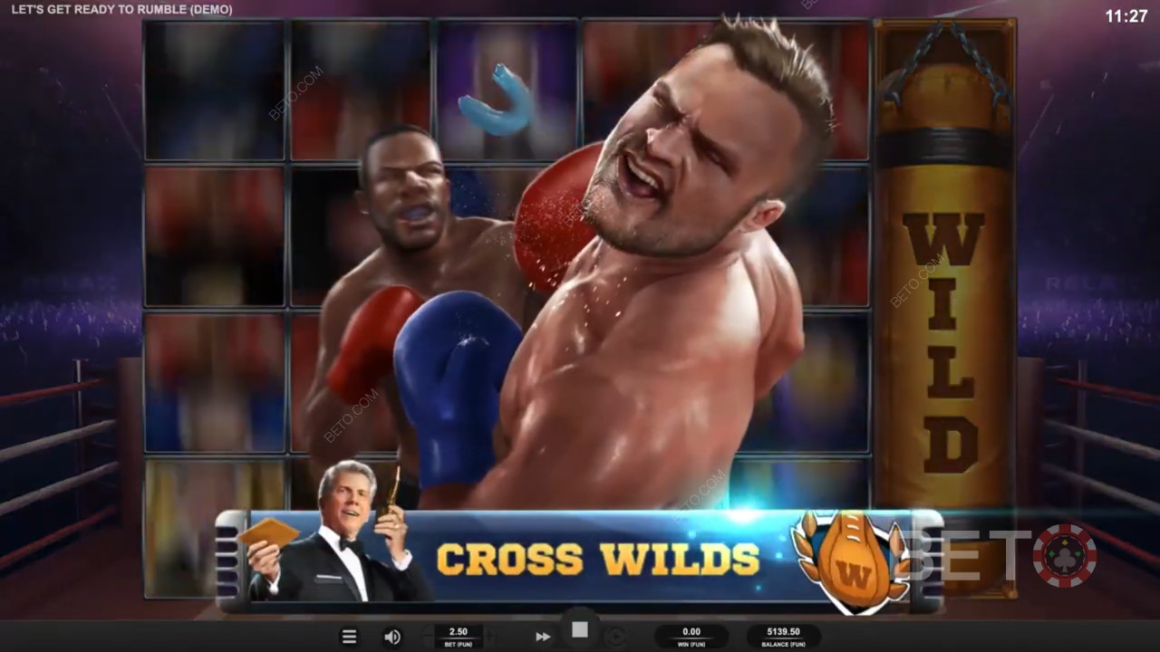 Fede krydsende wilds i Rumble Spins
