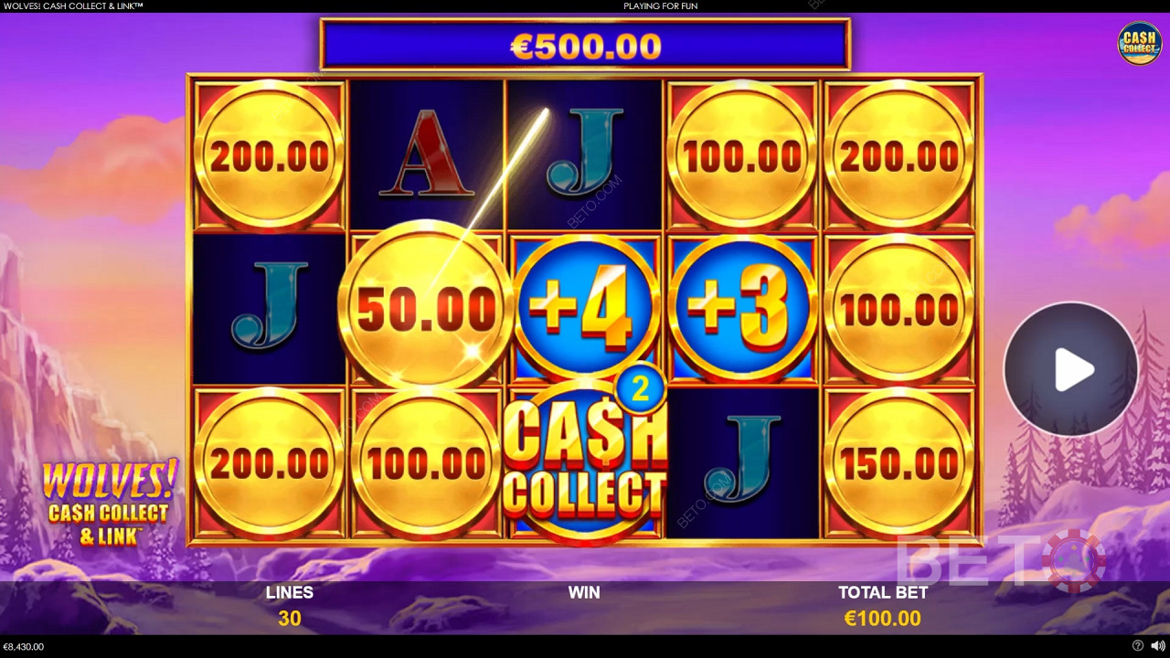 Vind 5.000x Din Indsats i Wolves! Cash Collect & Link Spilleautomat!