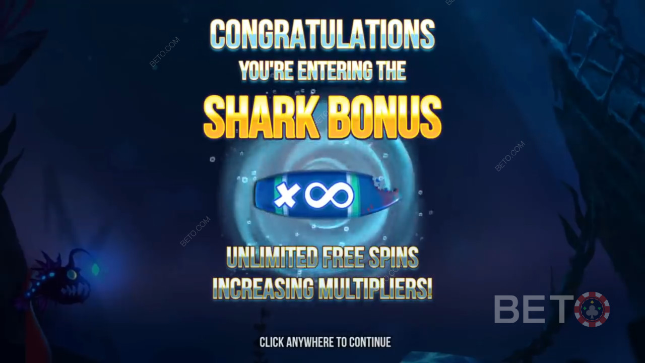 Gratis spins i Razor Shark spilleautomat