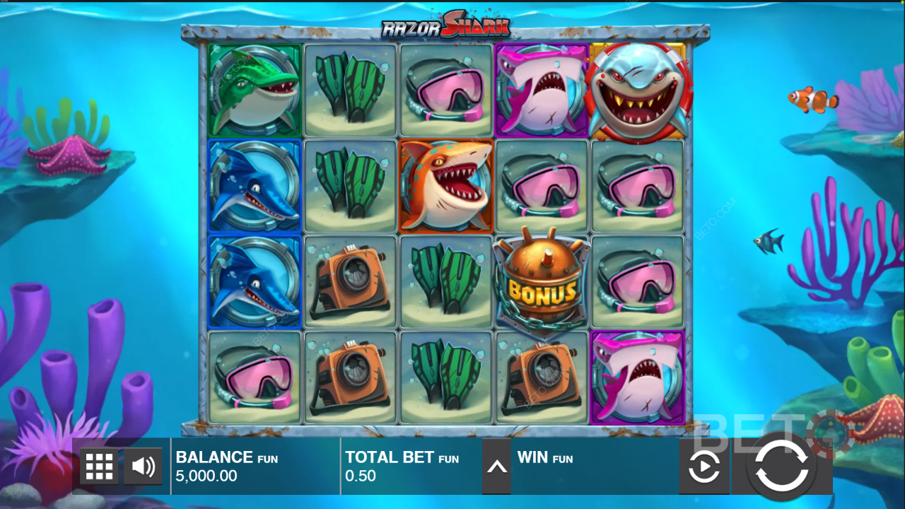 Razor Shark spilleautomat