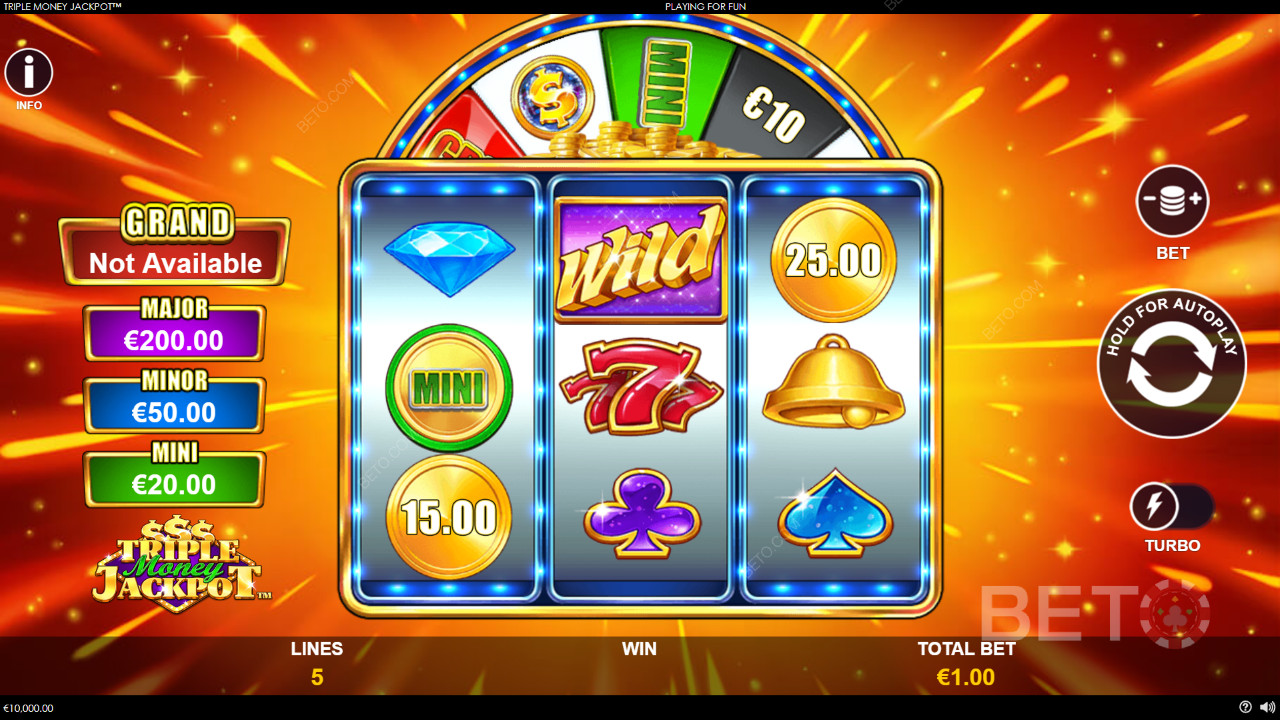 Sådan spiller du Triple Money Jackpot fra Playtech