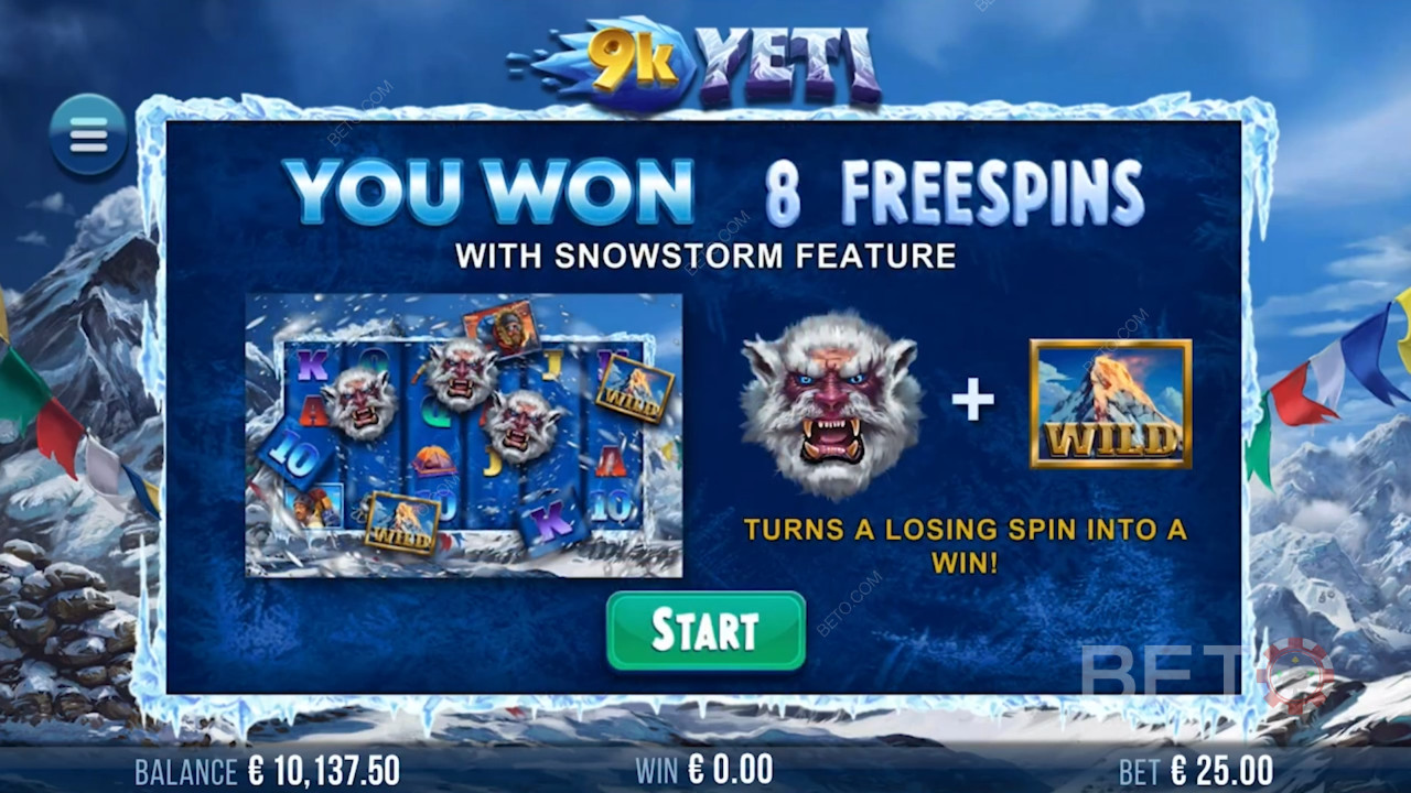 Nyd gratis spins med Snestorm-funktion