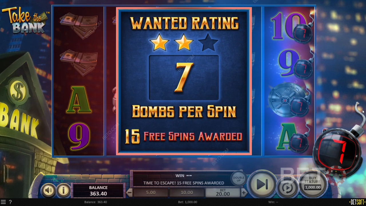 Vind Gratis Spins i Take The Bank spilleautomat