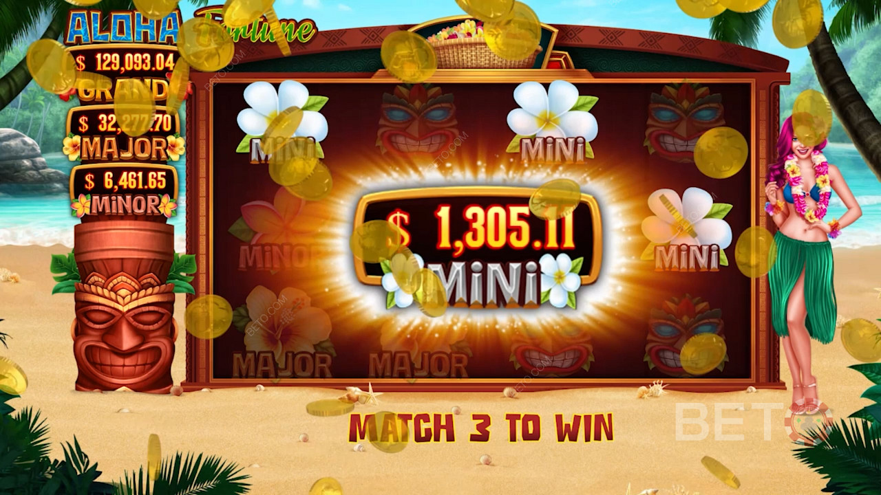Spil med og vind en Mini Jackpot i Aloha Fortune